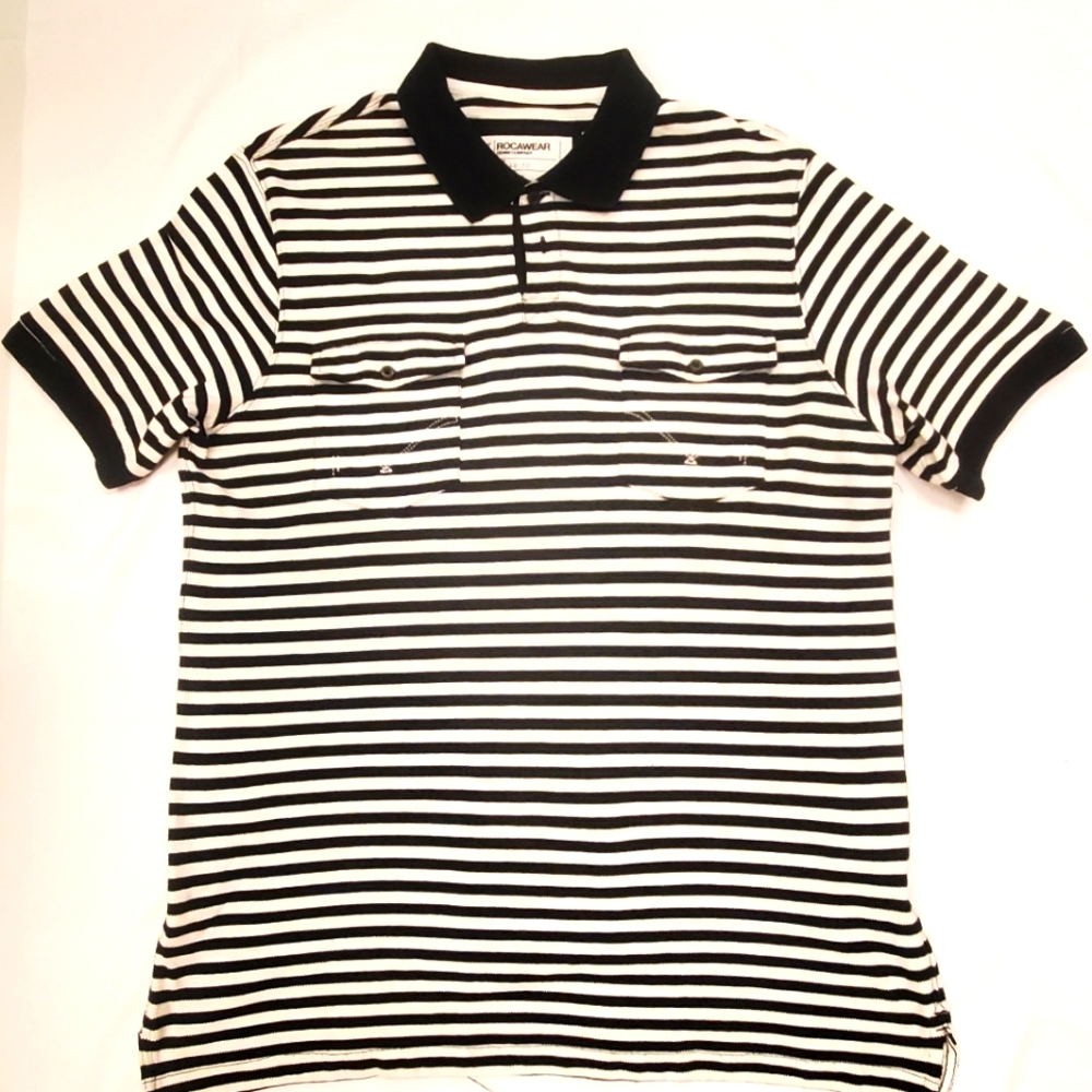 Rocawear Stripe Polo Shirt